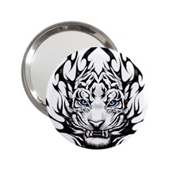 White And Black Tiger 2.25  Handbag Mirrors