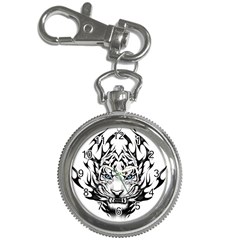 White And Black Tiger Key Chain Watches