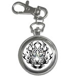 White And Black Tiger Key Chain Watches Front