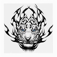 White And Black Tiger Medium Glasses Cloth