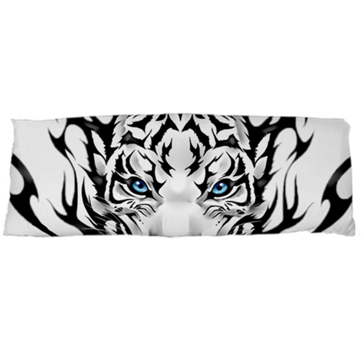 White And Black Tiger Body Pillow Case (Dakimakura)