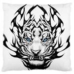 White And Black Tiger Large Cushion Case (One Side) Front