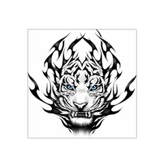 White And Black Tiger Satin Bandana Scarf 22  x 22 