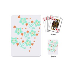 Batik T- Shirt Batik Flowers Pattern 15 Playing Cards Single Design (mini) by EnriqueJohnson