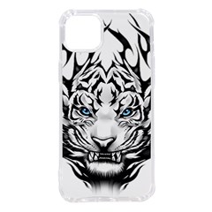 White And Black Tiger Iphone 14 Plus Tpu Uv Print Case by Sarkoni