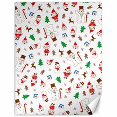 Christmas Santa Claus Pattern Canvas 12  x 16 