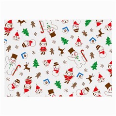 Christmas Santa Claus Pattern Large Glasses Cloth (2 Sides)