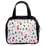 Christmas Santa Claus Pattern Classic Handbag (Two Sides) Front