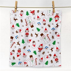 Christmas Santa Claus Pattern Face Towel