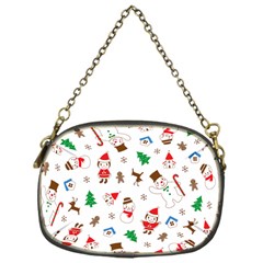 Christmas Santa Claus Pattern Chain Purse (One Side)