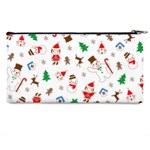 Christmas Santa Claus Pattern Pencil Case Back