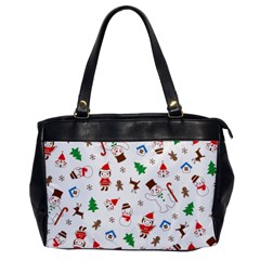 Christmas Santa Claus Pattern Oversize Office Handbag