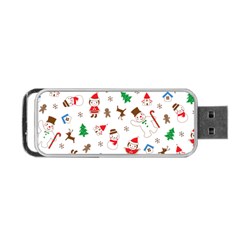 Christmas Santa Claus Pattern Portable USB Flash (One Side)