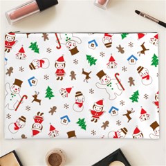 Christmas Santa Claus Pattern Cosmetic Bag (XXL)