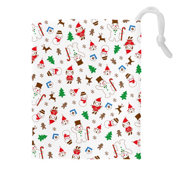 Christmas Santa Claus Pattern Drawstring Pouch (4XL)