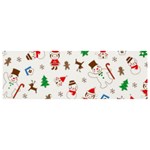 Christmas Santa Claus Pattern Banner and Sign 9  x 3  Front