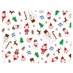 Christmas Santa Claus Pattern Premium Plush Fleece Blanket (extra Small)