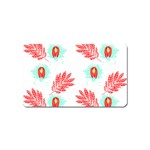 Batik T- Shirt Batik Flowers Pattern 17 Magnet (Name Card) Front