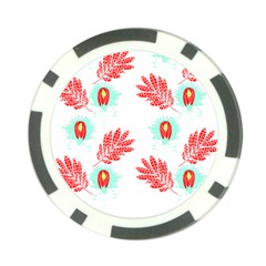 Batik T- Shirt Batik Flowers Pattern 17 Poker Chip Card Guard (10 Pack) by EnriqueJohnson