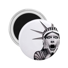 Funny Statue Of Liberty Parody 2 25  Magnets by Sarkoni