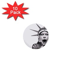 Funny Statue Of Liberty Parody 1  Mini Buttons (10 Pack)  by Sarkoni