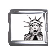 Funny Statue Of Liberty Parody Mega Link Italian Charm (18mm) by Sarkoni