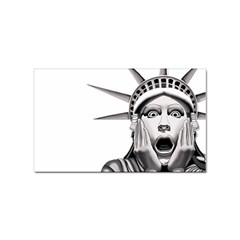 Funny Statue Of Liberty Parody Sticker (rectangular) by Sarkoni