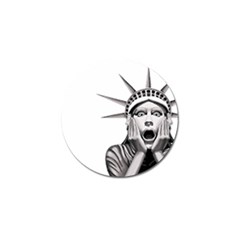 Funny Statue Of Liberty Parody Golf Ball Marker by Sarkoni