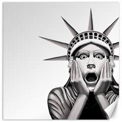 Funny Statue Of Liberty Parody Canvas 16  X 16  by Sarkoni