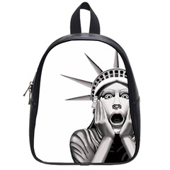 Funny Statue Of Liberty Parody School Bag (small) by Sarkoni