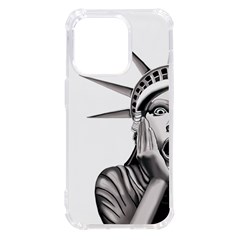 Funny Statue Of Liberty Parody Iphone 14 Pro Tpu Uv Print Case by Sarkoni