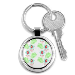 Batik T- Shirt Batik Flowers Pattern 18 Key Chain (round) by EnriqueJohnson