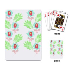 Batik T- Shirt Batik Flowers Pattern 18 Playing Cards Single Design (rectangle) by EnriqueJohnson