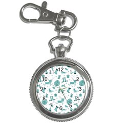 Christmas Seamless Pattern Design Key Chain Watches by Sarkoni