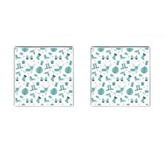 Christmas Seamless Pattern Design Cufflinks (square) by Sarkoni