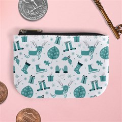 Christmas Seamless Pattern Design Mini Coin Purse by Sarkoni