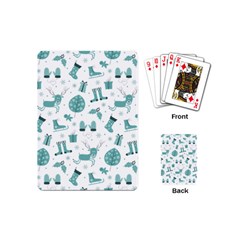 Christmas Seamless Pattern Design Playing Cards Single Design (mini) by Sarkoni