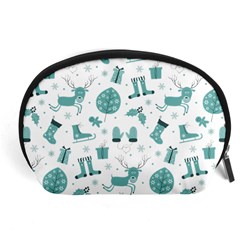 Christmas Seamless Pattern Design Accessory Pouch (large) by Sarkoni