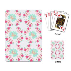 Batik T- Shirt Flowers Batik Pattern T- Shirt Playing Cards Single Design (rectangle) by EnriqueJohnson