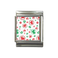 Merry Christmas Geometric Pattern Italian Charm (13mm) by Sarkoni