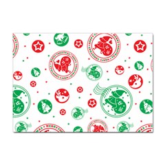 Merry Christmas Geometric Pattern Sticker A4 (10 Pack) by Sarkoni