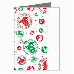 Merry Christmas Geometric Pattern Greeting Card by Sarkoni