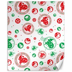 Merry Christmas Geometric Pattern Canvas 16  X 20  by Sarkoni