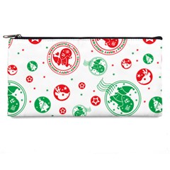 Merry Christmas Geometric Pattern Pencil Case by Sarkoni