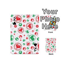 Merry Christmas Geometric Pattern Playing Cards 54 Designs (mini) by Sarkoni