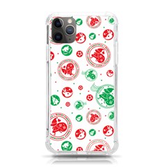 Merry Christmas Geometric Pattern Iphone 11 Pro Max 6 5 Inch Tpu Uv Print Case by Sarkoni