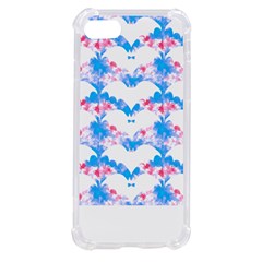 Bats Pattern T- Shirt White Bats And Bows Blue Pink T- Shirt Iphone Se by EnriqueJohnson