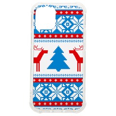 Red And Green Christmas Tree Winter Pattern Pixel Elk Buckle Holidays Iphone 12 Mini Tpu Uv Print Case	 by Sarkoni