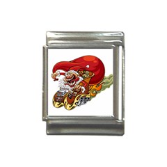 Funny Santa Claus Christmas Italian Charm (13mm) by Sarkoni