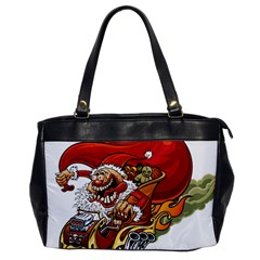 Funny Santa Claus Christmas Oversize Office Handbag by Sarkoni